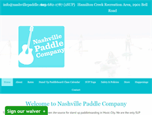 Tablet Screenshot of nashvillepaddle.com